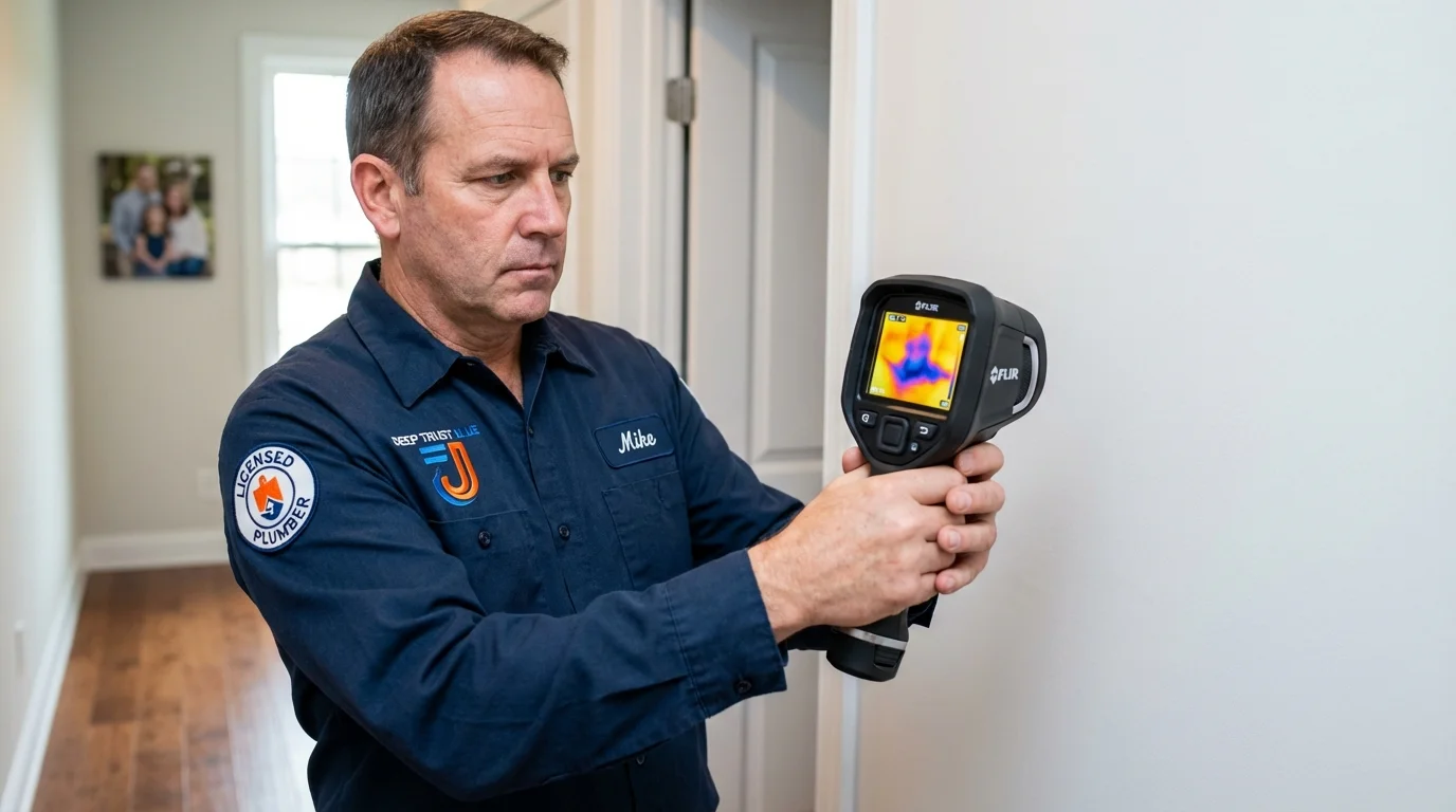 Thermal imaging leak detection by Johns Plumbing LLC in Kinderhook